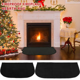 Darrahopens Home & Garden > Firepits > Fire Pit Accessories Fireproof Mat Floor Protector 50x80cm for Fireplace Hearth Grill