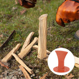 Darrahopens Home & Garden > Firepits > Fire Pit Accessories Firewood Splitter Manual Kindling Splitter Antislip Safe Log Splitter Wood Splitter for Indoor Outdoor Forged Steel Orange In Australia - Darrahopens