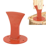 Darrahopens Home & Garden > Firepits > Fire Pit Accessories Firewood Splitter Manual Kindling Splitter Antislip Safe Log Splitter Wood Splitter for Indoor Outdoor Forged Steel Orange In Australia - Darrahopens