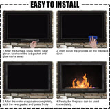 Darrahopens Home & Garden > Firepits > Fire Pit Accessories Heat Resistant Fiberglass Gasket 3mm x 1cm x 3m Self Adhesive Chimney Seal Compatible with Wood Stoves \u0026 Open Fireplaces Up to 550°C