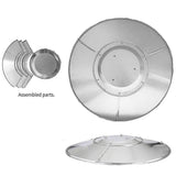 Darrahopens Home & Garden > Firepits > Fire Pit Accessories Patio Heater Reflector Plate, 3-Hole Mount, Top Dome Replacement Part Compatible with UU Series Patio Heaters