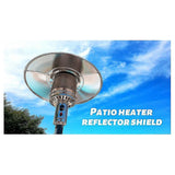 Darrahopens Home & Garden > Firepits > Fire Pit Accessories Patio Heater Reflector Plate, 3-Hole Mount, Top Dome Replacement Part Compatible with UU Series Patio Heaters