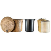 Darrahopens Home & Garden > Firepits > Fire Pit Accessories Wood Grain Eco Fuego Wood Fire Pit with 8 Hour Candle - No Smoke, 90% Less CO2 In Australia - Darrahopens