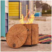Darrahopens Home & Garden > Firepits > Fire Pit Accessories Wood Grain Eco Fuego Wood Fire Pit with 8 Hour Candle - No Smoke, 90% Less CO2 In Australia - Darrahopens