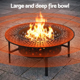 Darrahopens Home & Garden > Firepits > Fire Pits Grillz Fire Pit BBQ Charcoal Smoker Portable Mesh Pits Outdoor Camping Fireplace