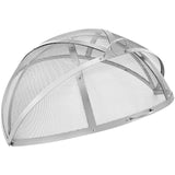 Darrahopens Home & Garden > Firepits > Fire Pits VEVOR Firepit Spark Screen Lid, 40" Diameter, Outdoor Firepit Ring Cover Round Accessories, Fire Pit Metal Cover, Easy-Opening Stainless Steel Fire Ring Covers for Outdoor Patio Fire Pits Backyard