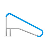Darrahopens Home & Garden > Firepits > Fire Pits VEVOR Pool Handrail 54 x 36 inch Stainless Steel with Base Plate for Spas