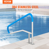 Darrahopens Home & Garden > Firepits > Fire Pits VEVOR Pool Handrail 54 x 36 inch Stainless Steel with Base Plate for Spas