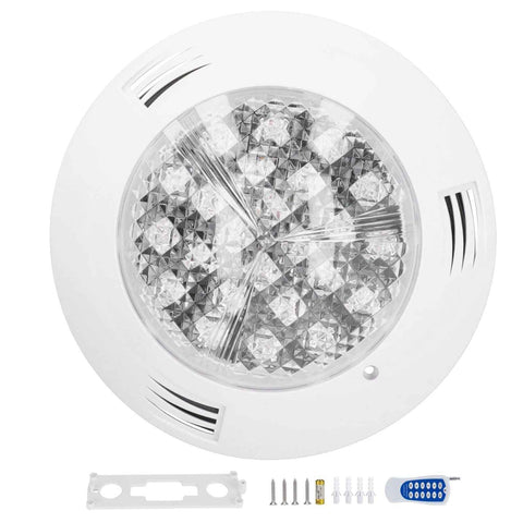 Darrahopens Home & Garden > Fountains > Fountain & Ponds Accessories 24LED Pool Light RGB Underwater Lamp with 12-Key Remote Control IP68 Waterproof 24W AC12V In Australia - Darrahopens