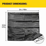 Darrahopens Home & Garden > Fountains > Fountain & Ponds Accessories Heavy Duty 0.5mm HDPE Pond Liner Waterproof Sheet 4.5m x 3m for Garden & Fish Ponds
