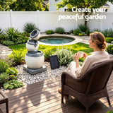 Darrahopens Home & Garden > Fountains > Fountains & Ponds Gardeon Solar Fountain 3 Levels Cascading Bowl Water Feature 52cm Grey In Australia - Darrahopens