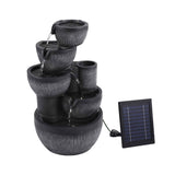 Darrahopens Home & Garden > Fountains > Fountains & Ponds Gardeon Solar Fountain Water Feature 5-Tier Cascading Bowl Grey 51cm In Australia - Darrahopens