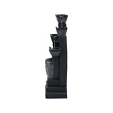 Darrahopens Home & Garden > Fountains > Fountains & Ponds Gardeon Solar Fountain Water Feature Outdoor Fountain Indoor 5-Tier Bowl Cascading Grey