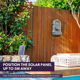 Darrahopens Home & Garden > Fountains > Fountains & Ponds PROTEGE Lion Head Solar Powered Water Feature Fountain, Traditional Design, with Panel Kit, LED Lights