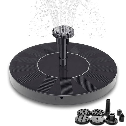 Darrahopens Home & Garden > Fountains > Fountains & Ponds Solar Fountain 16cm Black, Compatible with Solar Cell, Water Fountain for Garden, Low Price Promotion
