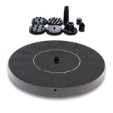 Darrahopens Home & Garden > Fountains > Fountains & Ponds Solar Fountain 16cm Black, Compatible with Solar Cell, Water Fountain for Garden, Low Price Promotion