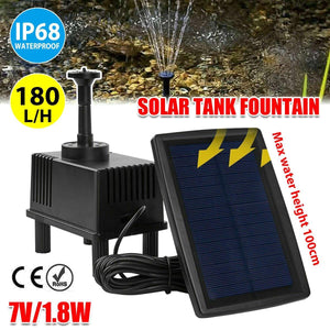 Darrahopens Home & Garden > Fountains > Fountains & Ponds Solar Powered Water Fountain Pump Garden Pond Submersible Filter Fish Tank Kit