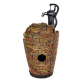 Darrahopens Home & Garden > Fountains Gardeon Solar Fountain Water Feature Outdoor Cascading Hand Pump Design 80CM