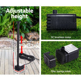 Darrahopens Home & Garden > Fountains Gardeon Solar Pond Pump Submersible Powered Garden Pool Water Fountain Kit 2.6FT
