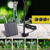 Darrahopens Home & Garden > Fountains Gardeon Solar Pond Pump Submersible Powered Garden Pool Water Fountain Kit 2.6FT