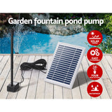 Darrahopens Home & Garden > Fountains Gardeon Solar Pond Pump Submersible Powered Garden Pool Water Fountain Kit 4.4FT