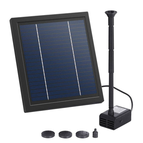 Darrahopens Home & Garden > Fountains Gardeon Solar Pond Pump Submersible Powered Garden Pool Water Fountain Kit 6.1FT