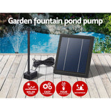 Darrahopens Home & Garden > Fountains Gardeon Solar Pond Pump Submersible Powered Garden Pool Water Fountain Kit 6.1FT