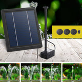 Darrahopens Home & Garden > Fountains Gardeon Solar Pond Pump Submersible Powered Garden Pool Water Fountain Kit 6.1FT