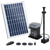 Darrahopens Home & Garden > Fountains Gardeon Solar Pond Pump with Battery Kit LED Lights 5.2FT