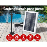 Darrahopens Home & Garden > Fountains Gardeon Solar Pond Pump with Battery LED Lights 4.4FT
