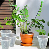 Darrahopens Home & Garden > Garden Beds > Garden Beds & Planters 10xClear Plastic Orchid Pots with Holes for Phalaenopsis Root Aeration
