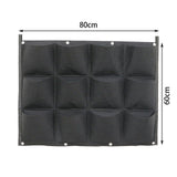 Darrahopens Home & Garden > Garden Beds > Garden Beds & Planters 24Pocket Vertical Garden Planter Wall Hanging Herbs Plant Seed Bag Home Decor AU