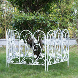 Darrahopens Home & Garden > Garden Beds > Garden Beds & Planters 5PCS Decorative Garden Fence Folding Patio Fences Rustproof 59.5x62cm Landscape