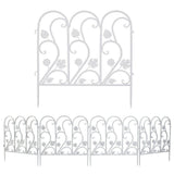 Darrahopens Home & Garden > Garden Beds > Garden Beds & Planters 5PCS Decorative Garden Fence Folding Patio Fences Rustproof 59.5x62cm Landscape