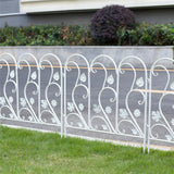 Darrahopens Home & Garden > Garden Beds > Garden Beds & Planters 5PCS Decorative Garden Fence Folding Patio Fences Rustproof 59.5x62cm Landscape