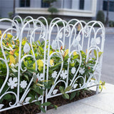 Darrahopens Home & Garden > Garden Beds > Garden Beds & Planters 5PCS Decorative Garden Fence Folding Patio Fences Rustproof 59.5x62cm Landscape