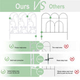 Darrahopens Home & Garden > Garden Beds > Garden Beds & Planters 5PCS Decorative Garden Fence Folding Patio Fences Rustproof 59.5x62cm Landscape