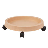 Darrahopens Home & Garden > Garden Beds > Garden Beds & Planters Beige 3-Tier Stackable Strawberry & Vegetable Planter with Mobile Wheel Tray - Space-Saving Vertical Gardening System