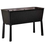 Darrahopens Home & Garden > Garden Beds > Garden Beds & Planters Dark Brown Easy Grow Planter Bed Brown with Water Gauge and Drainage System In Australia - Darrahopens