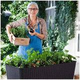 Darrahopens Home & Garden > Garden Beds > Garden Beds & Planters Dark Brown Easy Grow Planter Bed Brown with Water Gauge and Drainage System In Australia - Darrahopens