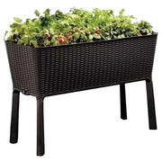Darrahopens Home & Garden > Garden Beds > Garden Beds & Planters Dark Brown Easy Grow Planter Bed Brown with Water Gauge and Drainage System In Australia - Darrahopens