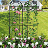 Darrahopens Home & Garden > Garden Beds > Garden Beds & Planters Garden Trellis Climbing Plant Support Patio Wire Lattice Grid Panel Stake Fence