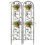 Darrahopens Home & Garden > Garden Beds > Garden Beds & Planters Garden Trellis Climbing Plant Support Patio Wire Lattice Grid Panel Stake Fence
