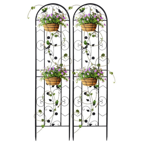 Darrahopens Home & Garden > Garden Beds > Garden Beds & Planters Garden Trellis Climbing Plant Support Patio Wire Lattice Grid Panel Stake Fence