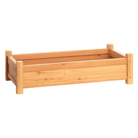 Darrahopens Home & Garden > Garden Beds > Garden Beds & Planters Green Fingers Garden Bed 65x33x16cm Wooden Planter Box Raised Container Growing