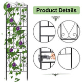 Darrahopens Home & Garden > Garden Beds > Garden Beds & Planters Large Metal Garden Trellis for Outdoor Yard & Patio