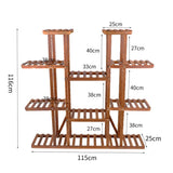 Darrahopens Home & Garden > Garden Beds > Garden Beds & Planters Large Wood Plant Stand Shelf