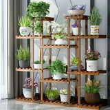 Darrahopens Home & Garden > Garden Beds > Garden Beds & Planters Large Wood Plant Stand Shelf