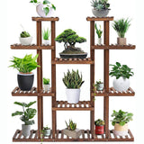 Darrahopens Home & Garden > Garden Beds > Garden Beds & Planters Large Wood Plant Stand Shelf