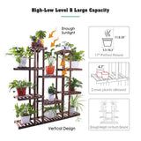 Darrahopens Home & Garden > Garden Beds > Garden Beds & Planters Large Wood Plant Stand Shelf